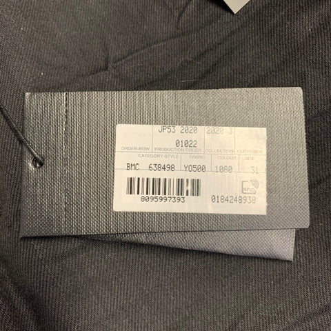 SAINT LAURENT 2020 Size 31 Black Denim Tapered Five Pockets Jeans