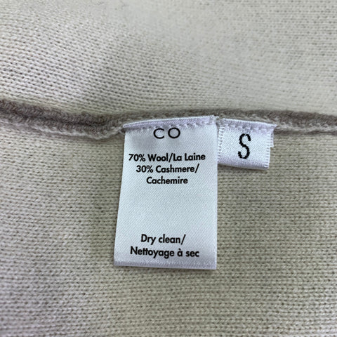 CO SS20 Size S Beige Taupe Wool Blend Raglan Cardigan