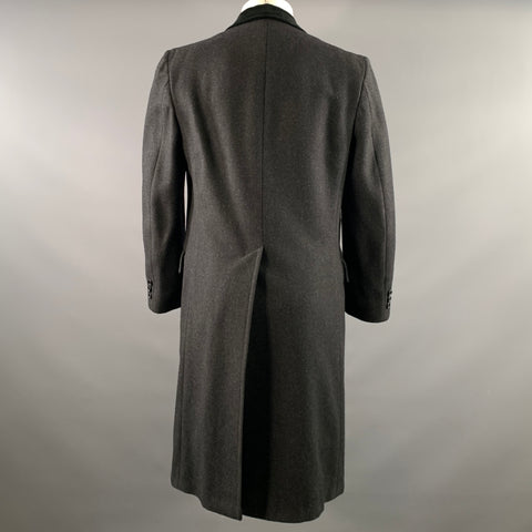 BURTON Size M Grey Black Stripe Peacoat Coat