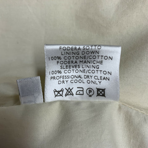 LORO PIANA Size XL Khaki Solid Cotton Buttoned Jacket