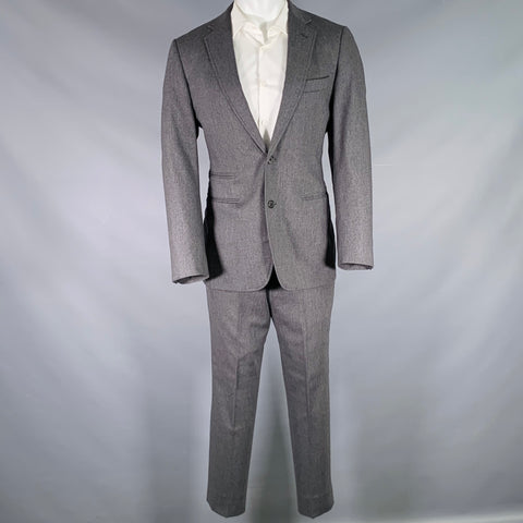 BILLY REID Size 40 Long Grey Wool Cashmere Single Breasted Suit