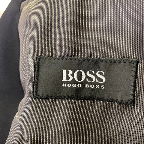 BOSS by HUGO BOSS Chest Size 42 Brown Solid Wool Shawl Collar Sport Coat
