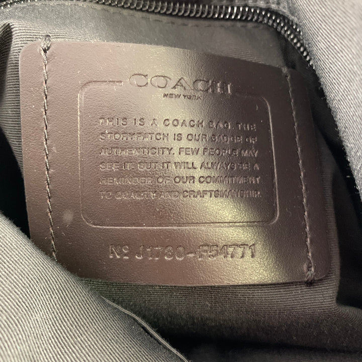 COACH Brown Logo Coated Canvas Leather Crossbody Bag