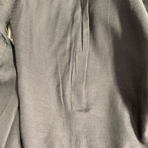 ACNE STUDIOS Costume Cranté Bleu en Laine Mélangée Taille 36