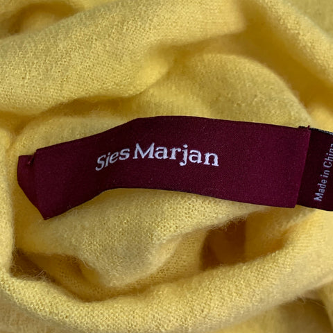 SIES MARJAN Size XS Yellow Alpaca Cashmere Knit Turtleneck Pullover