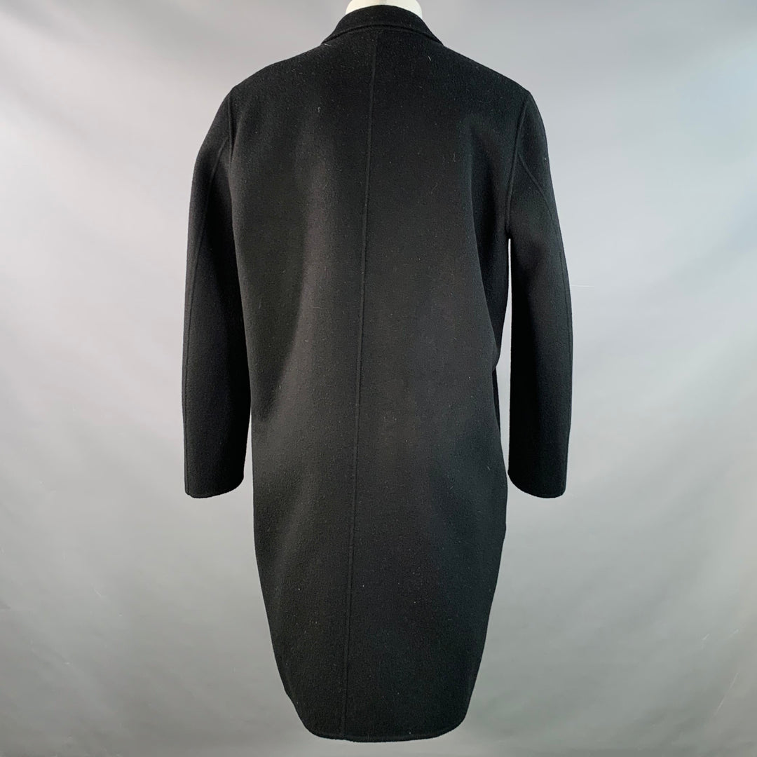 ACNE STUDIOS Size S Charles Black Wool Cashmere Notch Lapel Coat