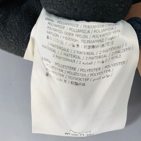MONCLER Black Nylon Mitten Gloves