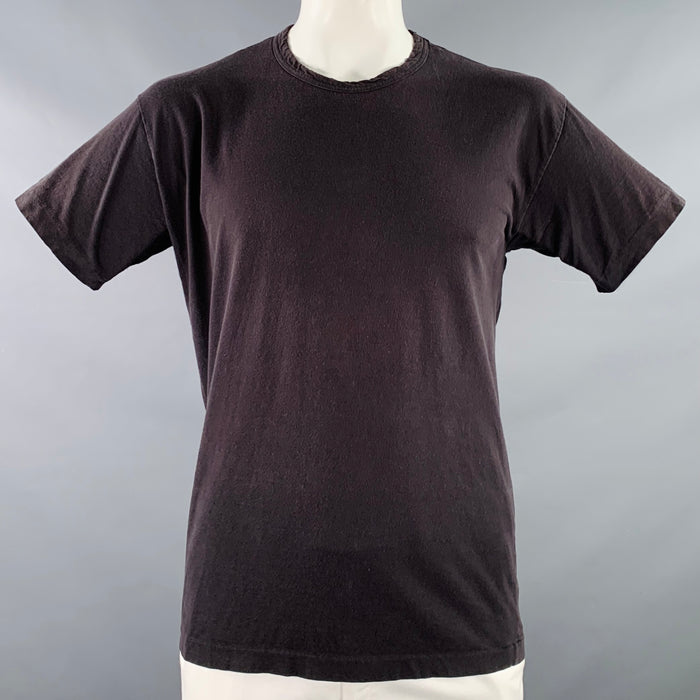 COMME des GARCONS HOMME PLUS Size L Black Jersey Crew Neck T-shirt