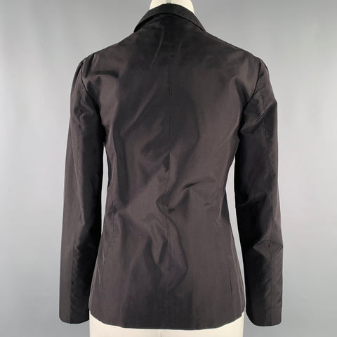 JIL SANDER Size 8 Black Single Breasted Blazer