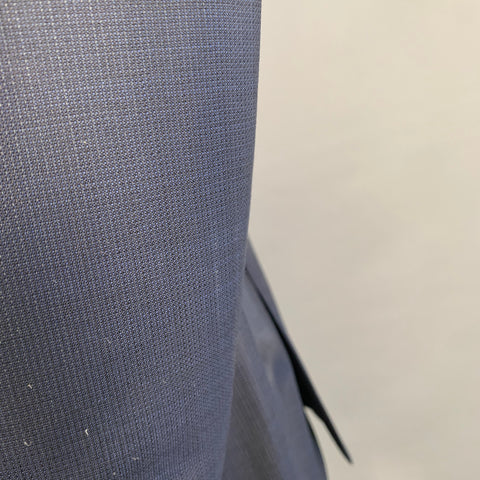VERSACE COLLECTION Size 46 Navy Wool Shiny Notch Lapel Suit