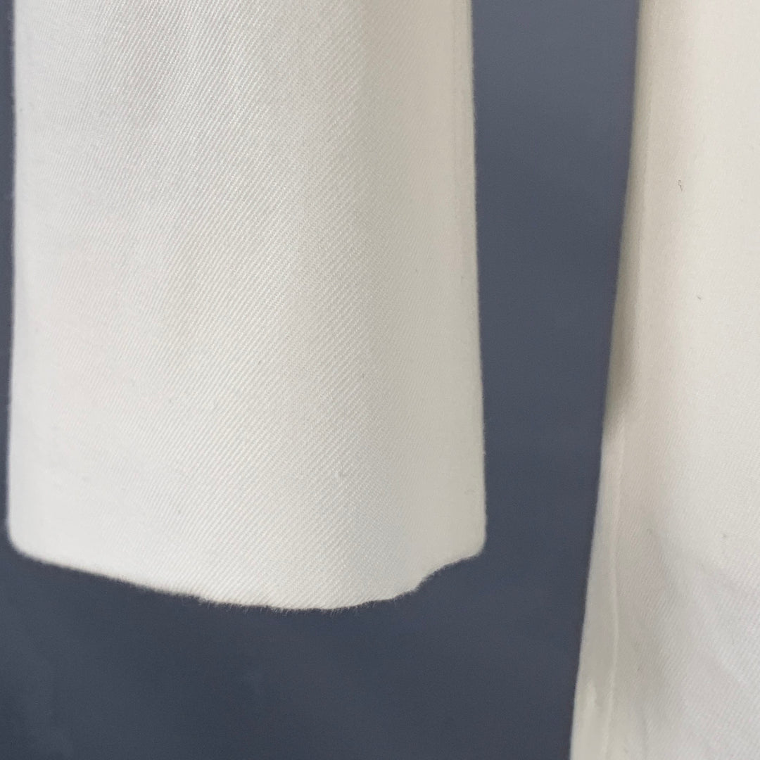 SUIT SUPPLY Size 42 Regular White Cotton Notch Lapel Suit