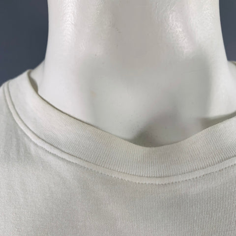 VALENTINO Size XL White Cotton Crew Neck T-shirt