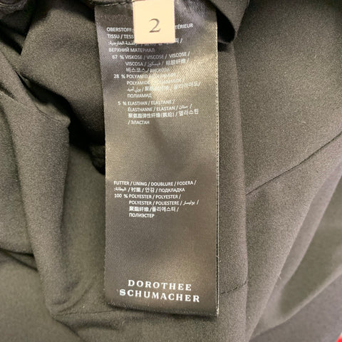Veste Blazer DOROTHEE SCHUMACHER Taille 2 Mélange Viscose Noir