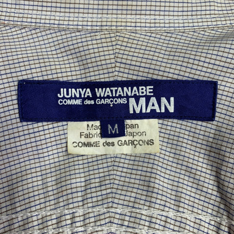 JUNYA WATANABE Size S Pink Multi Color Camo Plaid Two Pockets Long Sleeve Shirt