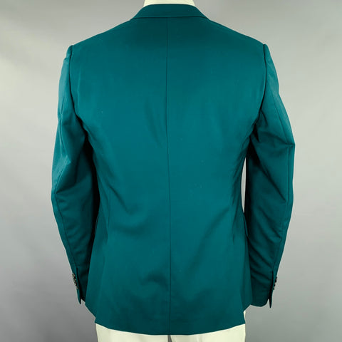 PAUL SMITH Size 42 Green Wool Notch Lapel Sport Coat