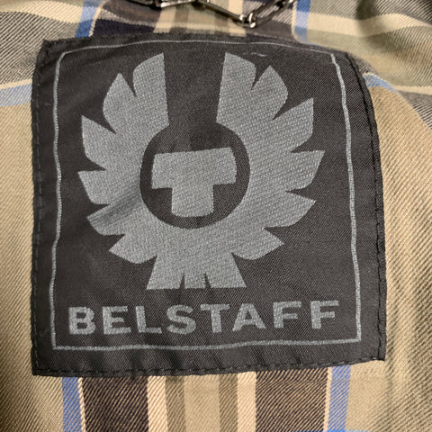 BELSTAFF Size 40 Grey Taupe Quilted Leather Motorcycle Jacket