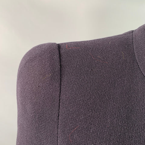 CHANEL Vintage 1996 Size 6 Navy Long Sleeve Below Knee Dress