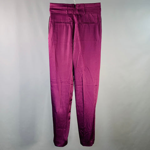 HAIDER ACKERMANN Size 32 Purple Acetate Blend High Waisted Casual Pants