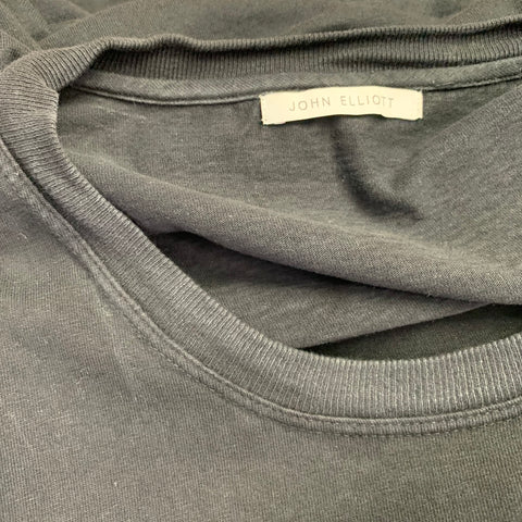JOHN ELLIOTT Size L Black Cotton Crew Neck T-shirt