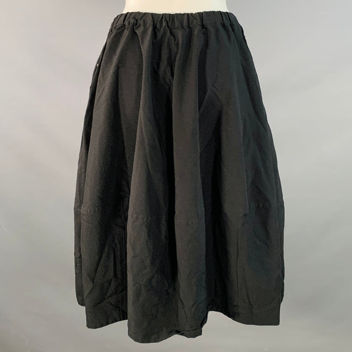 COMME des GARCONS Size XS Black Polyester Elastic Waistband Skirt