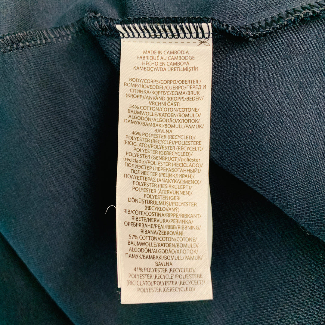 POLO by RALPH LAUREN Size L Navy Cotton Polyester Zip Up Sweatshirt