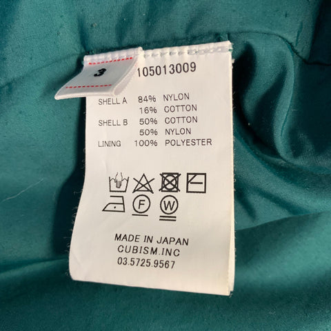 VISVIM Size M Green Nylon Cotton Parka Jacket