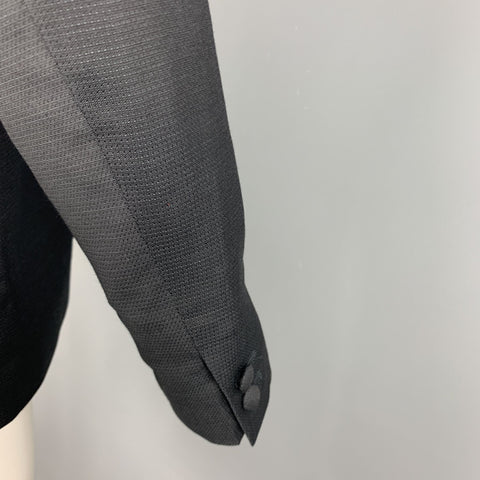 THE KOOPLES Chest Size 42 Nailhead Black Wool Peak Lapel Sport Coat