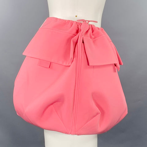 PRIVATE POLICY Size M Pink Polyester Bubble Cargo Skirt