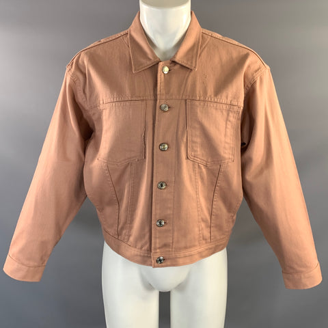 ENFANTS RICHES DEPRIMES ERD SS2018 Size M Pink Patches Cotton Trucker Jacket