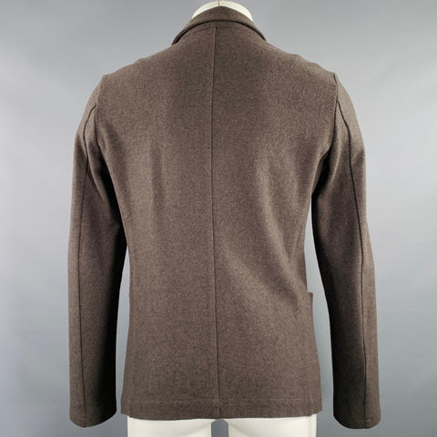 ATTACHMENT Size M Khaki Wool Cashmere Single Breasted Unlined Jacket