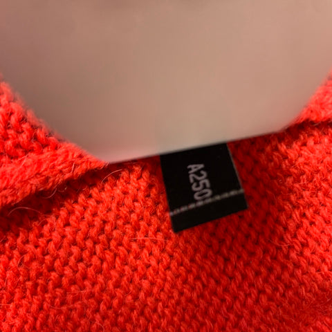 KATE SPADE Size M Red Alpaca Blend Dice Knit Sweater Womens