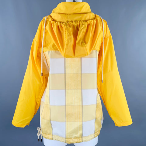 F.WORDS Size XS/S Yellow White Mixed Patterns Windbreaker Jacket