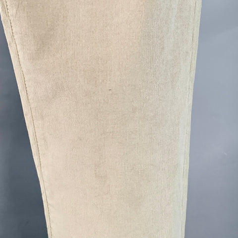 DUNHILL Size 38 Beige Corduroy Cotton Blend Straight Jean Cut Casual Pants