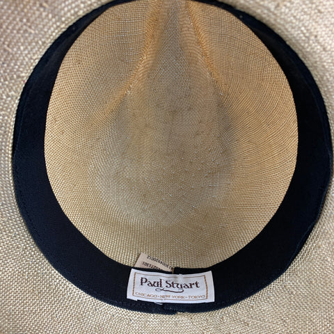 Vintage PAUL STUART Beige Tan Straw Hats