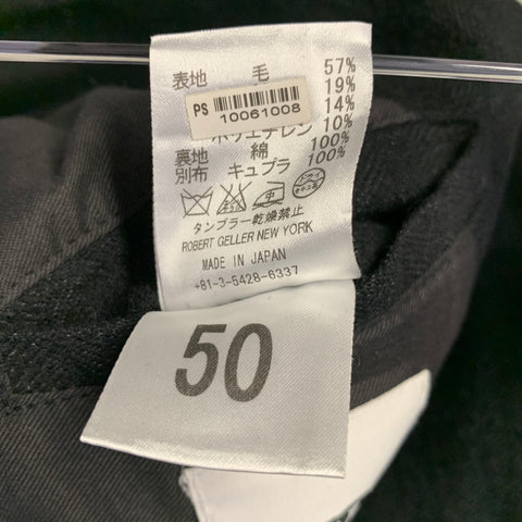 ROBERT GELLER Size M Black Shawl Collar Wool Blend Vest