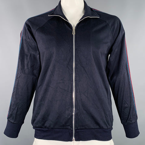 PS by PAUL SMITH Size L Black Multi Color Cotton Blend Zip Up Sweatshirt