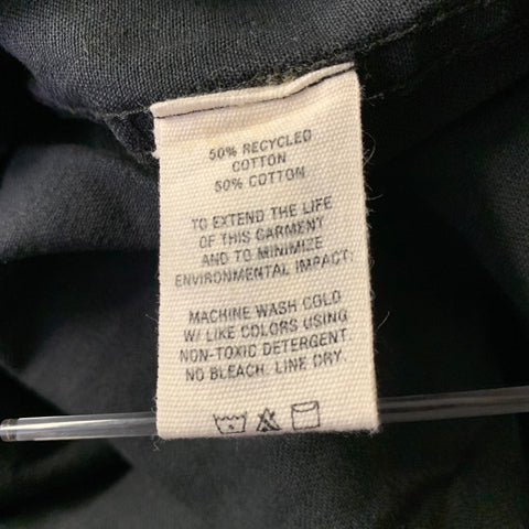 ALEX MILL Size M Black Herringbone Cotton Zip Up Jumpsuits & Overalls