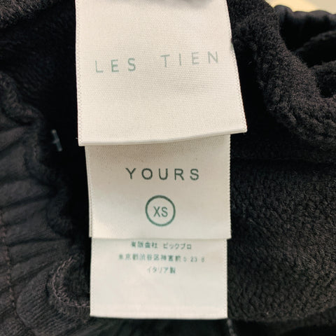 LES TIEN Size XS Black Cotton Drawstring Shorts