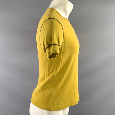 THE FREDERIC HOMS OWNWEAR Size M Yellow Graphic  Crew Neck T Shirt