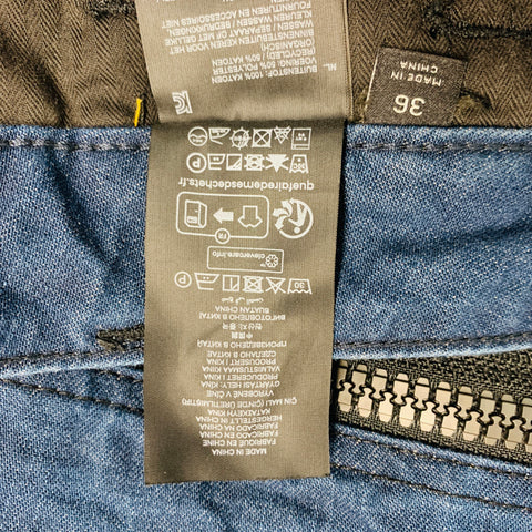 G-STAR Size 36 Indigo Solid Cotton Cargo Pockets Casual Pants