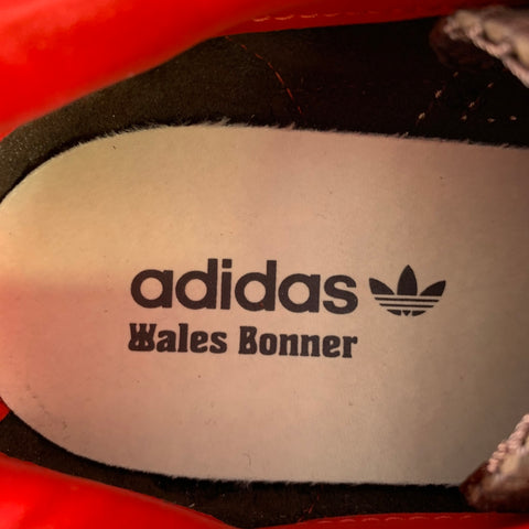 WALES BONNER Size 12 Brown Orange Mesh Nylon Lace-Up Sneakers