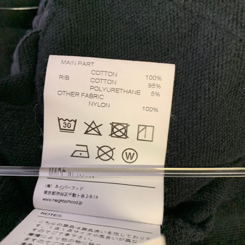 NEIGHBORHOOD Size M Black Graphic Cotton Oversized T-shirt