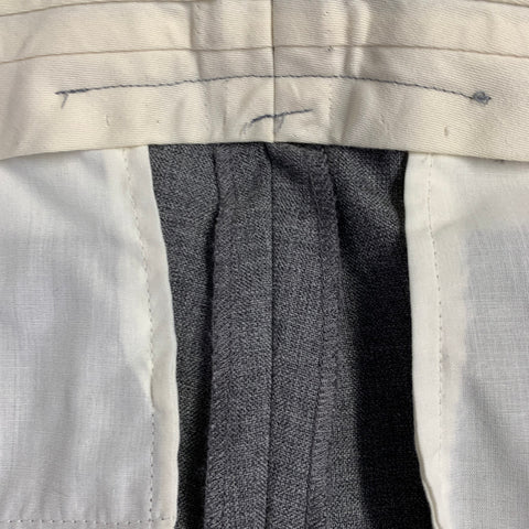 AMI by ALEXANDRE MATTIUSSI Size 38 Grey Wool Notch Lapel Suit