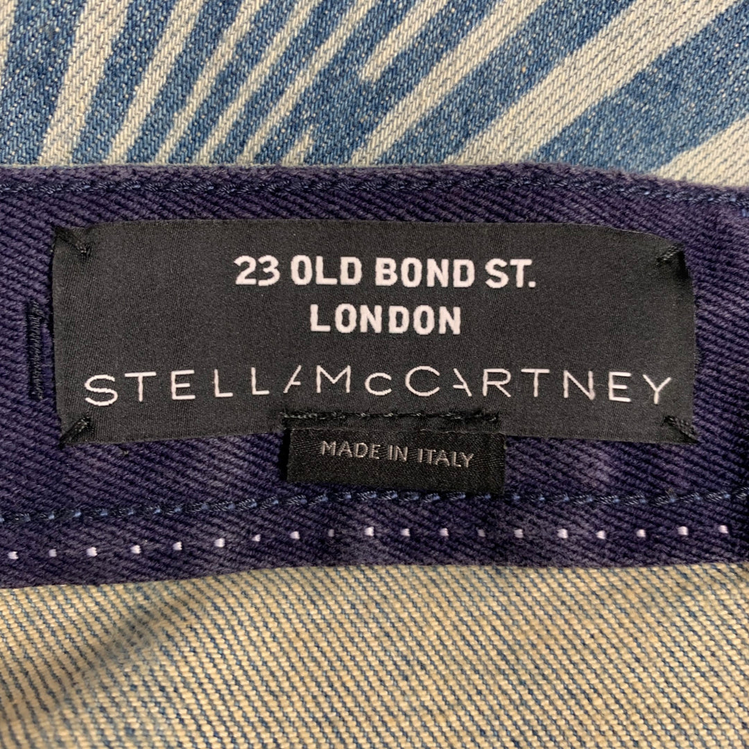 STELLA McCARTNEY Size XS Blue Light Blue Cotton Blend Jeans