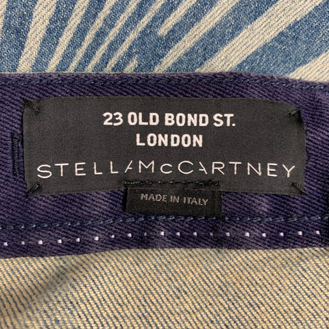 STELLA McCARTNEY Size XS Blue Light Blue Cotton Blend Jeans
