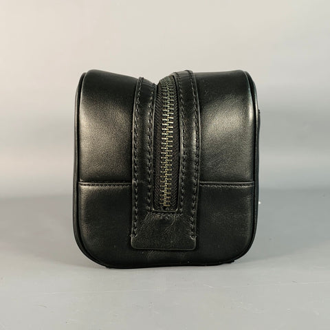 Trousse de toilette zippée en cuir noir taille unique COACH