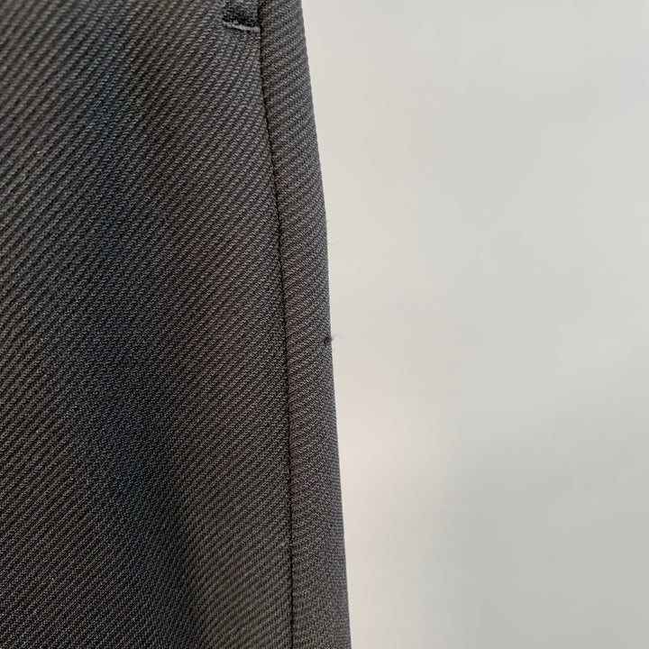MONCLER Size 34 Black Twill Polyamide Blend Drawstring Casual Pants