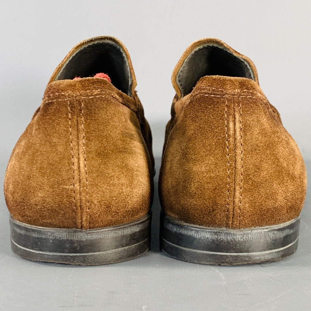 TO BOOT NY Size 7 Brown Suede Slip On Penny Loafers