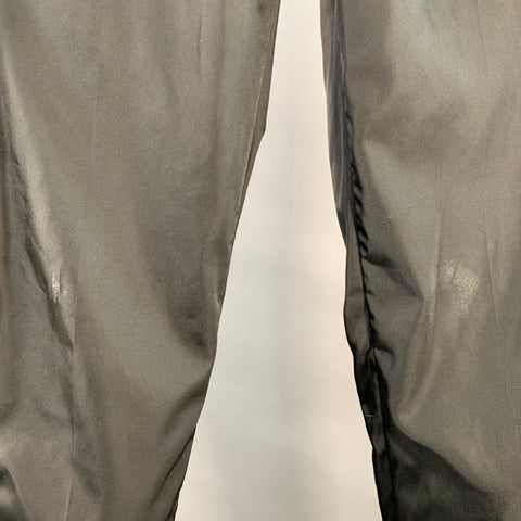 PRADA Size 34 Black Nylon Elastic Waistband Casual Pants
