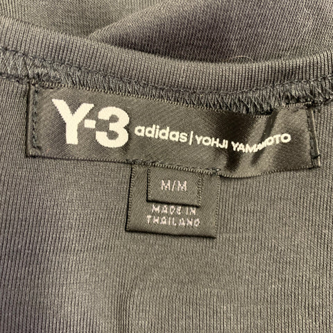 Y-3 Size M Grey Charcoal Organic Cotton Sleeveless Tank Top